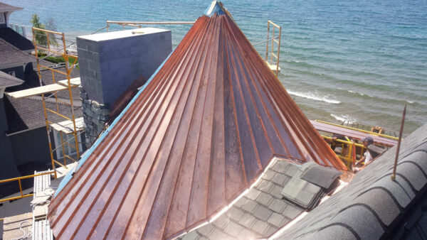 Copper Cone Roof